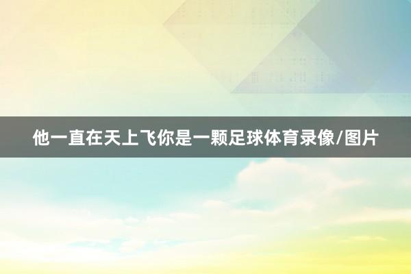 他一直在天上飞你是一颗足球体育录像/图片