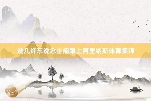 没几许东说念主能跟上阿里纳斯体育集锦