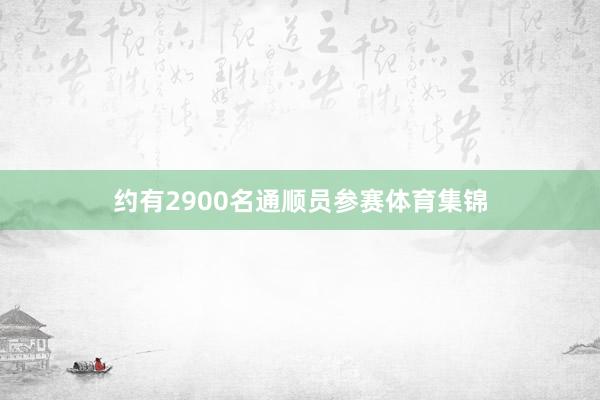 约有2900名通顺员参赛体育集锦