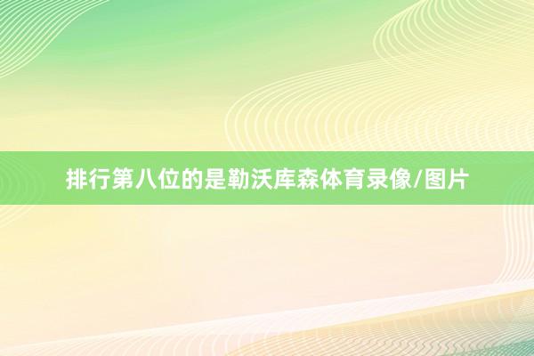 排行第八位的是勒沃库森体育录像/图片