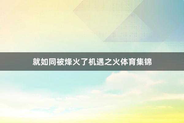 就如同被烽火了机遇之火体育集锦