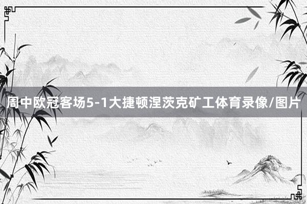 周中欧冠客场5-1大捷顿涅茨克矿工体育录像/图片