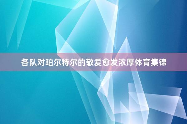 各队对珀尔特尔的敬爱愈发浓厚体育集锦