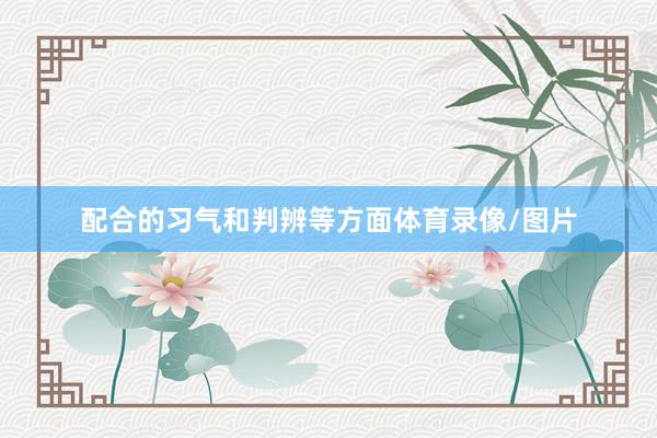 配合的习气和判辨等方面体育录像/图片