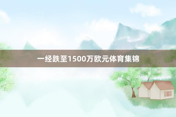 一经跌至1500万欧元体育集锦