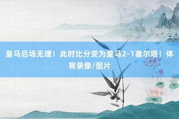 皇马后场无理！此时比分变为皇马2-1塞尔塔！体育录像/图片