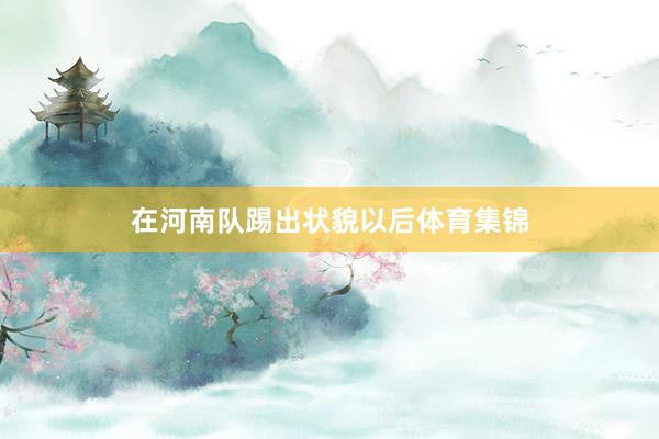 在河南队踢出状貌以后体育集锦