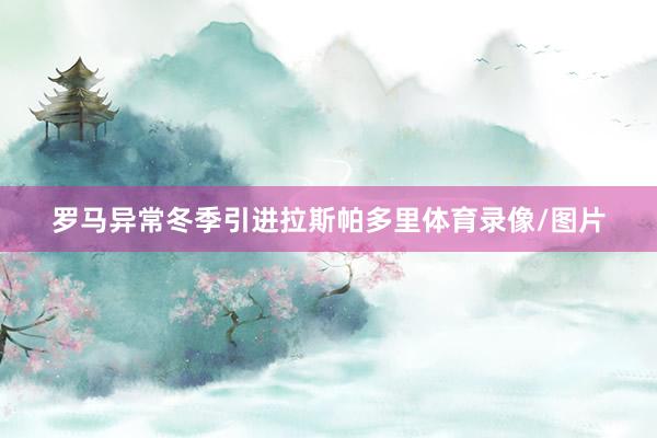 罗马异常冬季引进拉斯帕多里体育录像/图片