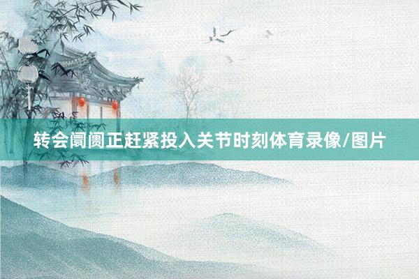 转会阛阓正赶紧投入关节时刻体育录像/图片