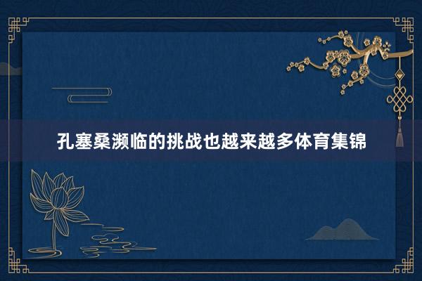 孔塞桑濒临的挑战也越来越多体育集锦