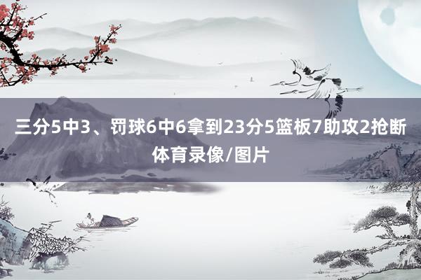 三分5中3、罚球6中6拿到23分5篮板7助攻2抢断体育录像/图片