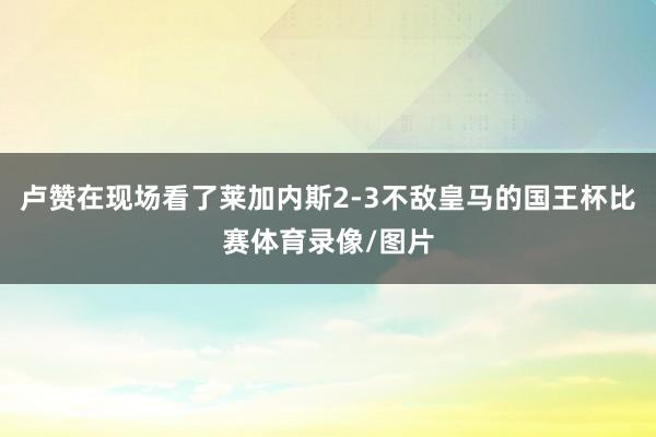 卢赞在现场看了莱加内斯2-3不敌皇马的国王杯比赛体育录像/图片