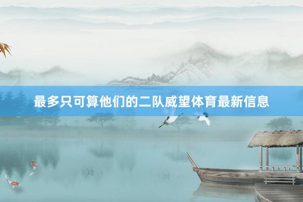 最多只可算他们的二队威望体育最新信息