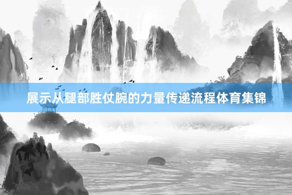 展示从腿部胜仗腕的力量传递流程体育集锦