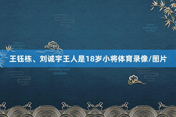 王钰栋、刘诚宇王人是18岁小将体育录像/图片