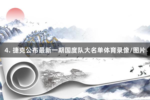 4. 捷克公布最新一期国度队大名单体育录像/图片