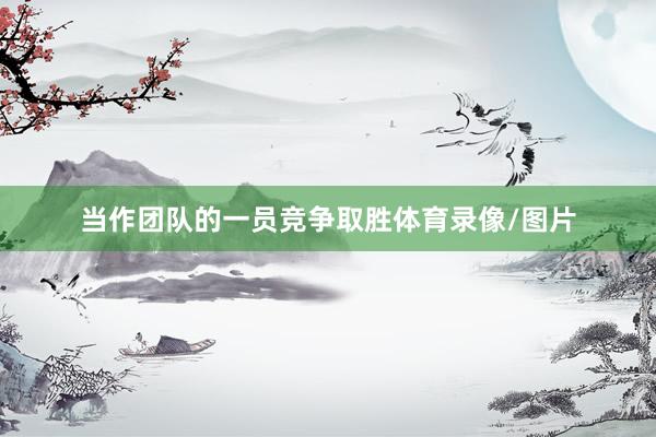 当作团队的一员竞争取胜体育录像/图片