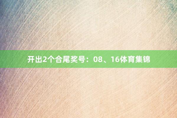 开出2个合尾奖号：08、16体育集锦
