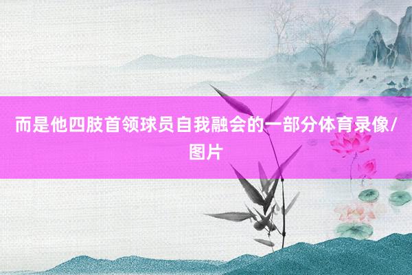 而是他四肢首领球员自我融会的一部分体育录像/图片
