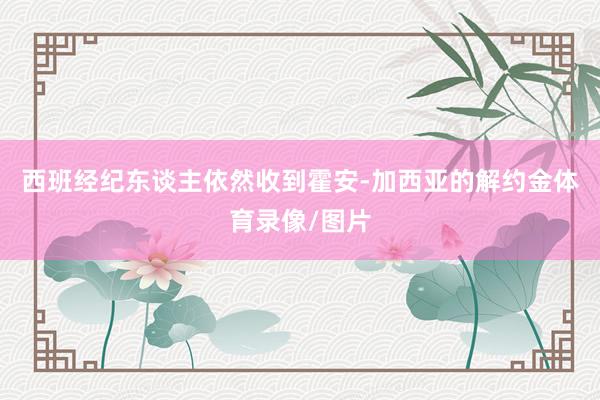 西班经纪东谈主依然收到霍安-加西亚的解约金体育录像/图片