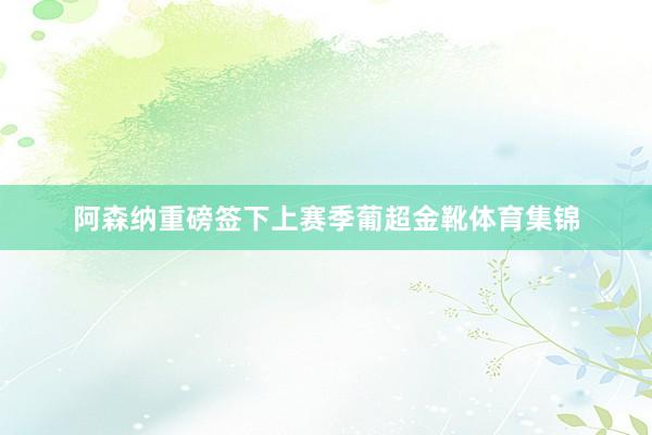 阿森纳重磅签下上赛季葡超金靴体育集锦