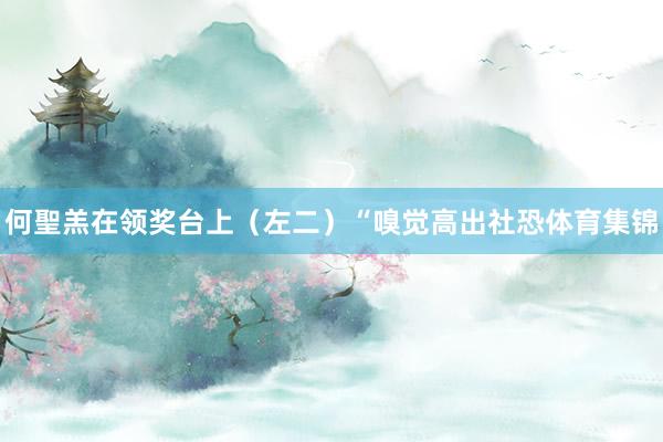 何聖羔在领奖台上（左二）“嗅觉高出社恐体育集锦
