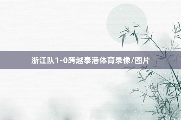 浙江队1-0跨越泰港体育录像/图片