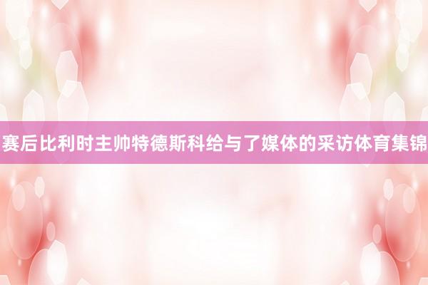 赛后比利时主帅特德斯科给与了媒体的采访体育集锦