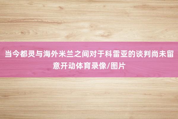 当今都灵与海外米兰之间对于科雷亚的谈判尚未留意开动体育录像/图片