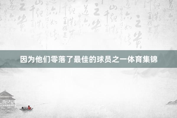 因为他们零落了最佳的球员之一体育集锦