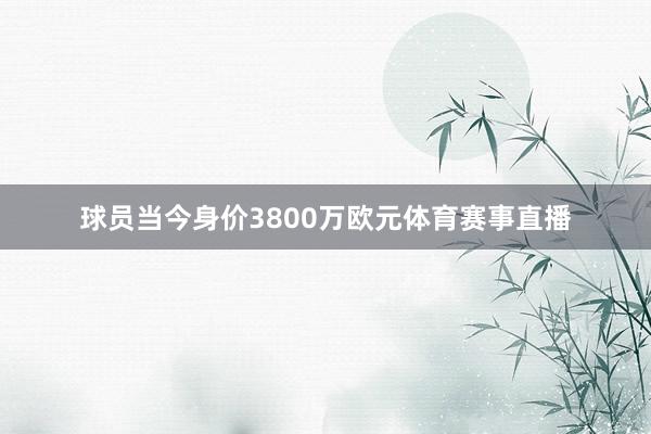 球员当今身价3800万欧元体育赛事直播