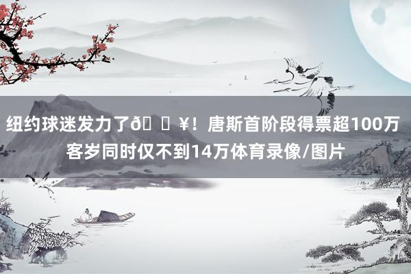 纽约球迷发力了🔥！唐斯首阶段得票超100万 客岁同时仅不到14万体育录像/图片