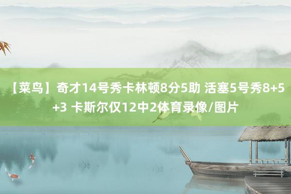 【菜鸟】奇才14号秀卡林顿8分5助 活塞5号秀8+5+3 卡斯尔仅12中2体育录