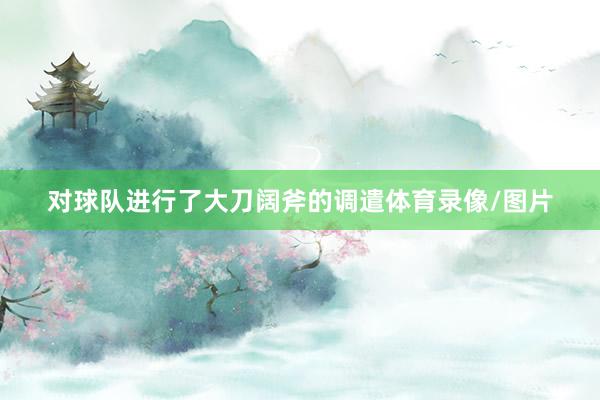 对球队进行了大刀阔斧的调遣体育录像/图片