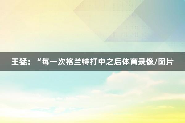 王猛：“每一次格兰特打中之后体育录像/图片