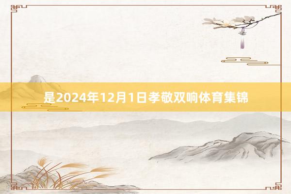 是2024年12月1日孝敬双响体育集锦