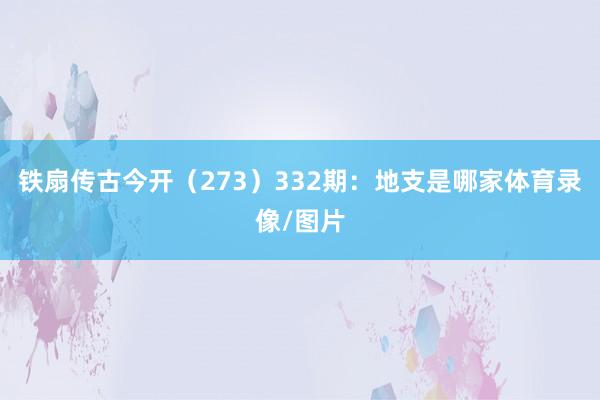 铁扇传古今开（273）　　332期：地支是哪家体育录像/图片
