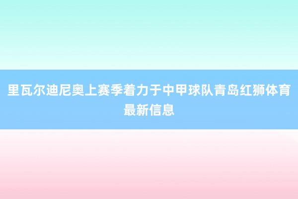 里瓦尔迪尼奥上赛季着力于中甲球队青岛红狮体育最新信息